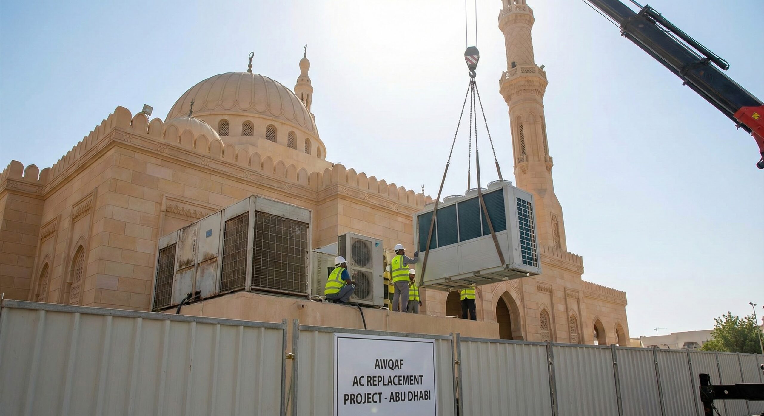 AWQAF (MOSQUE AC REPLACMENTS IN ABU DHABI EMIRATES).