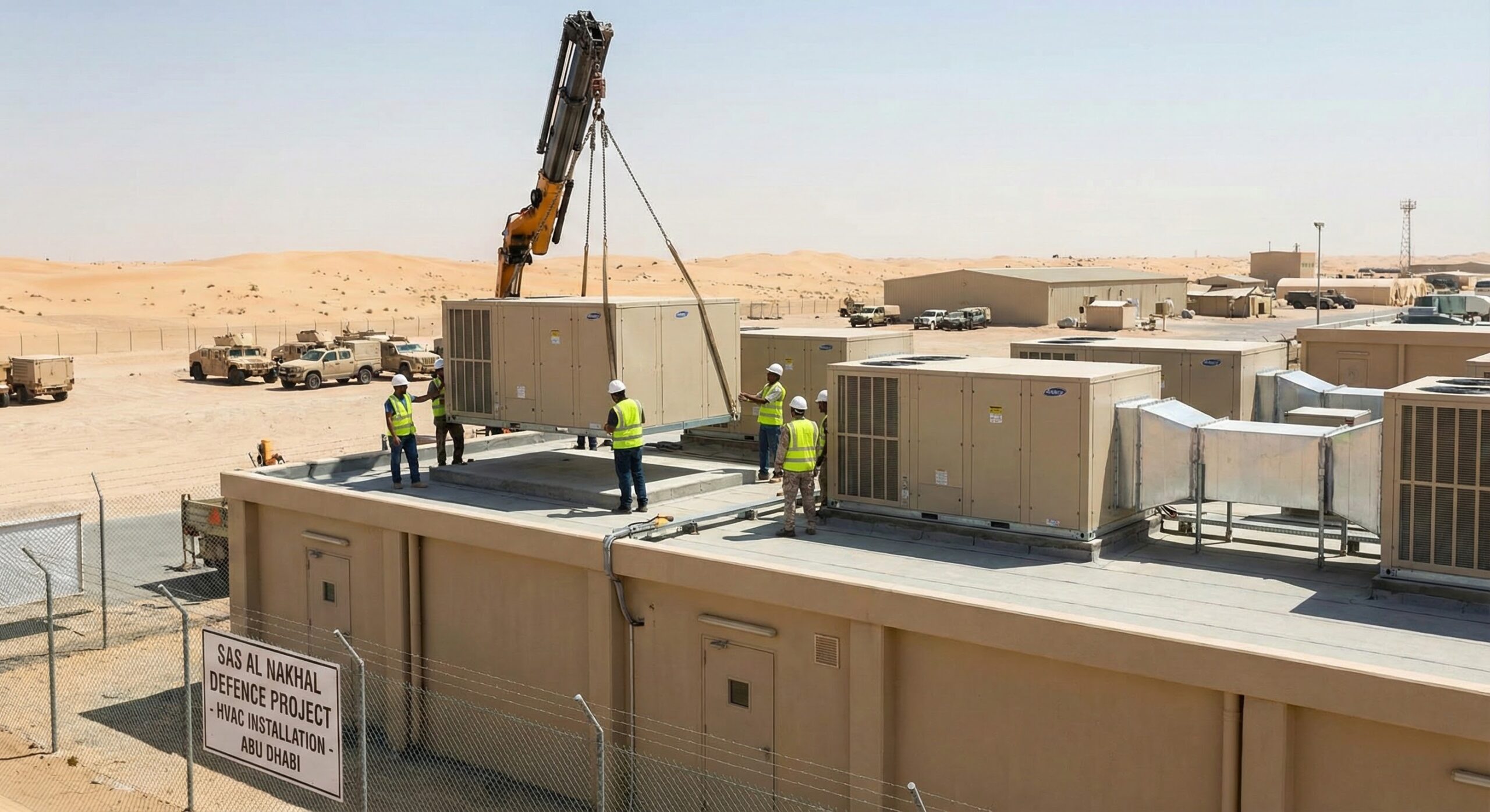 PACKAGE UNITS INSTALALTION SAS AL NAKHAL DEFENCE ABU DHABI.