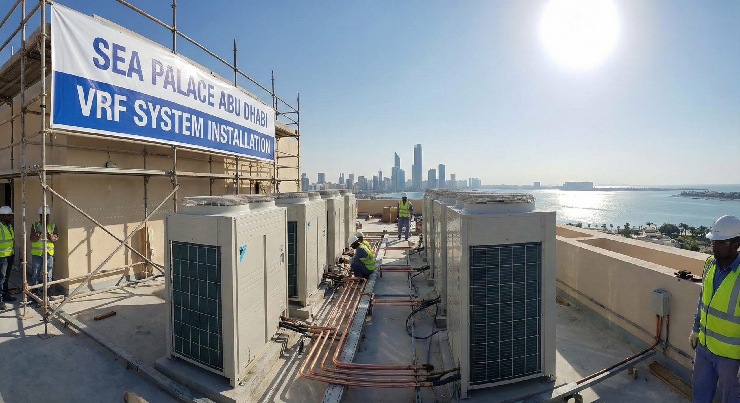 SEA PALACE ABU DHABI VRF SYSTEM INSTALLATION.