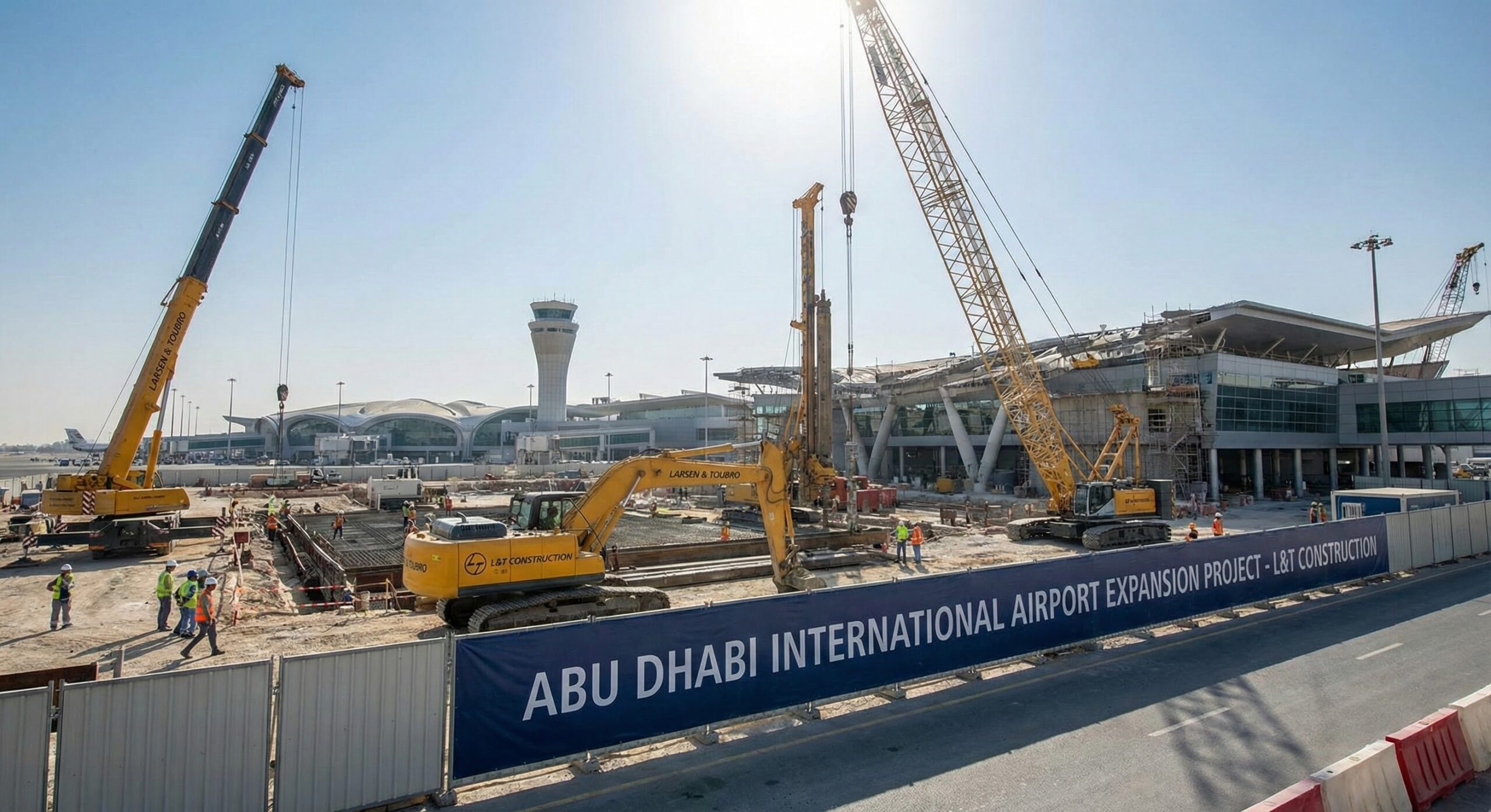ABU DHABI INTERNATIONAL AIRPORT WITH L & T COPANY.